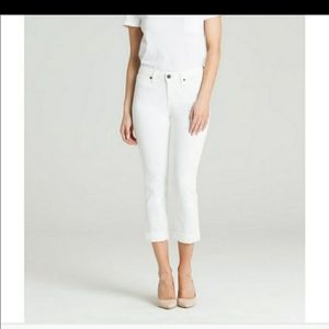 Parker Smith "Ava" White Skinny Ankle Jeans